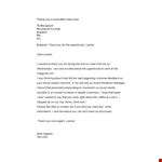 Thank You Email After Interview Template - Subject: Thank You for Interview, Lorelai example document template 