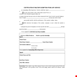 Jury Duty Excuse Letter Template for Service as a Jury Duty Member - Specify Your Number example document template 
