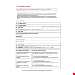 Construction Incident Report Template - Efficient & Easy to Use example document template