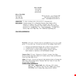 Sample Resume For Teacher Without Experience example document template