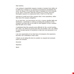 Request for Formal Transfer Letter from Company Location example document template 