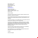 Recognition Letter - Unlock Your Human Potential at Financiera Progreso example document template
