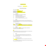 Efficient Meeting Minutes Template for Companies example document template