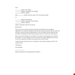 Effective Termination Letter Template for Your Company | Sender example document template