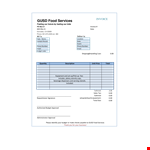 Official Catering example document template