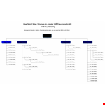 Efficient Work Breakdown Structure Template | Numbering & Topics Included example document template