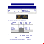 Family Reunion T Shirt Order Form example document template
