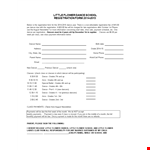 Dance School Registration Form Template - Fast Payment, Class Selection & Grade Level for Dancers example document template