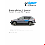 Vehicle Sponsorship Proposal example document template 