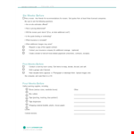 Essential Moving Checklist - Items to Complete example document template