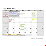 Office Monthly example document template