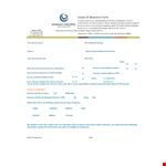 Student Leave | DA Form for Recording Absence example document template