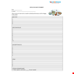 Potluck Signup Sheet Template example document template