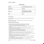 Catering Staff Job Description example document template