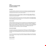 Overnight Trip Budget Template Pdf File example document template