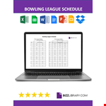 Bowling League Schedules example document template 