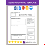 Newspaper Word Template example document template