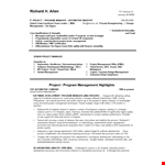 Global IT Program Manager: Expertise in Project Management, Development Methodologies | Resume example document template