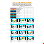 Yearly Social Media Calendar Template example document template