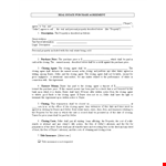 Purchase Agreement Template | Buyer & Seller Closing Agreement example document template