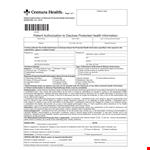 Patient Medical Records Release Form example document template