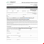 Complete Odometer Disclosure Statement for Seller and Buyer | Vehicle Title Transfer example document template