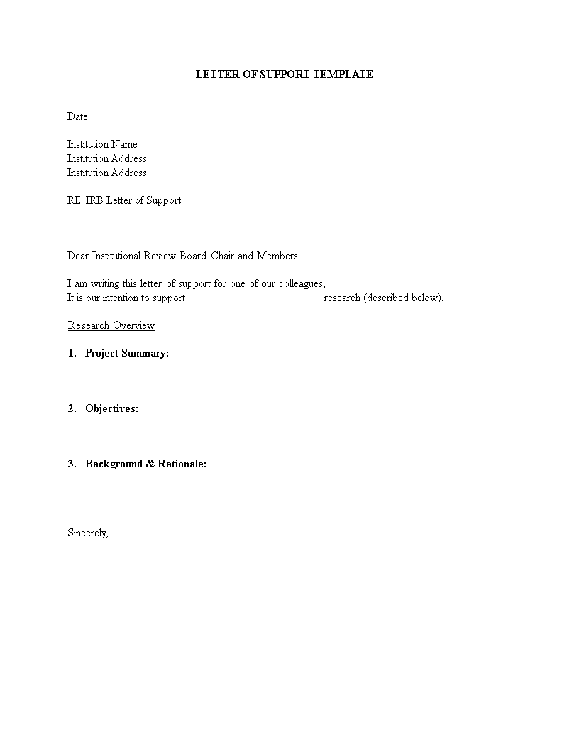 What Should A Letter Of Support Include What Should A Letter Of Support Include