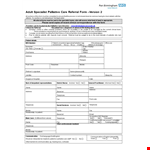 Referral Form Template - Streamline Patient Referrals | Improve Efficiency example document template