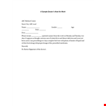 Sample Doctor Notes Template example document template