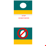 Create Eye-Catching Door Hanger Templates with our Easy-to-Use Design Tool example document template