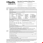 Referral Form Template for Patients and Physicians | Repatha, Placebo, Reactions example document template