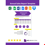 Annual Sales Report Template example document template
