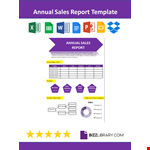 Annual Sales Report Template example document template 