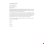 Formal Resignation Email Letter example document template