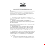 Child & Release From Liability Form example document template