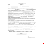 Free Promissory Note Template - Ensure Payment of Amount with Undersigned's Signature example document template