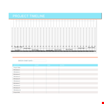 Timeline Template | Plan and track your project example document template