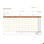 Free Expense Report Template for Office Employees - Manage Expenses Efficiently example document template