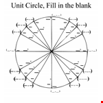 Unit Circle Chart Fill In example document template