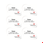 Custom Name Tag Templates for Departments, Titles & Divisions - Affordable & Fast example document template