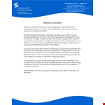 Retirement Announcement Template - Service | Board | Society | Manitoba example document template
