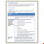 Cost Benefit Analysis Template - Maximize ROI with Armitage Solutions example document template