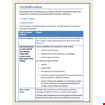 Cost Benefit Analysis Template - Maximize ROI with Armitage Solutions example document template 