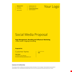 Company Social Media Proposal - Expert Guidelines for Effective Social Media and Content Marketing example document template