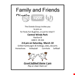 Create a Memorable Picnic Experience with Our Picnic Flyer Template | Customize & Print example document template 