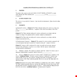Service Agreement Template | Contractor Authority for Water Contracts example document template