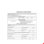 Complete Odometer Disclosure Statement for Company, Seller, and Buyer example document template