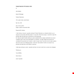 Job Promotion Refusal Letter example document template