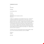 Executive Sales Application | Impressive Job Cover Letter - Buckingham example document template