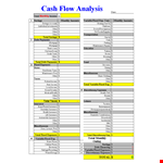 Cash Flow Analysis in Excel example document template